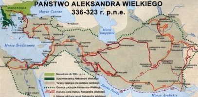Mapa imperium Aleksandra Macedo�skiego